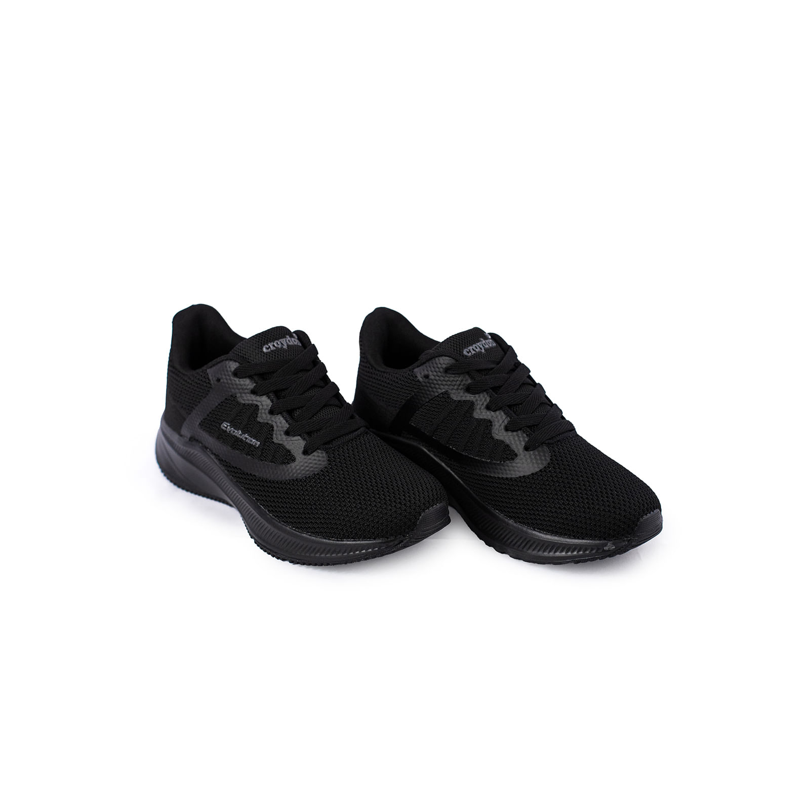 TENIS DEPORTIVO NEGRO CROYDON MUJER