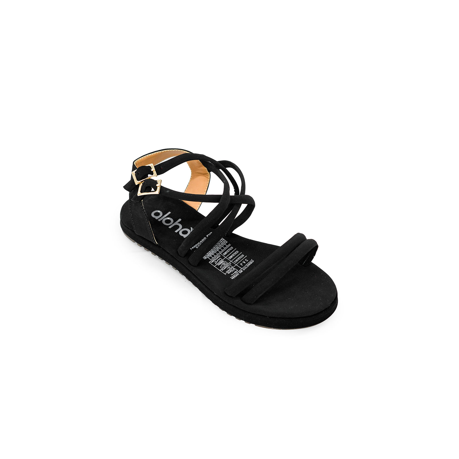 SANDALIAS NEGRO ALOHA MUJER