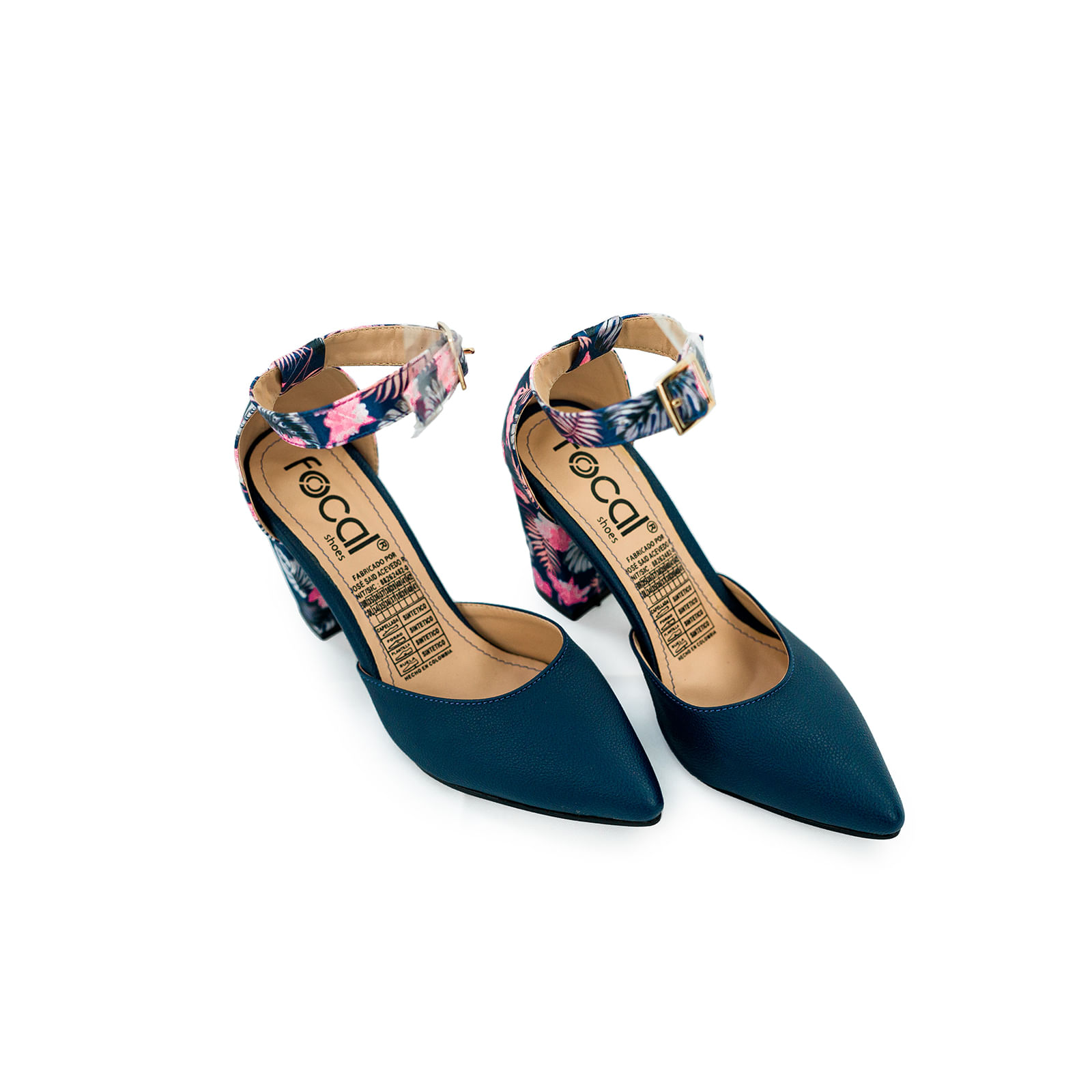 TACONES AZUL FOCAL MUJER Calzado Bucaramanga