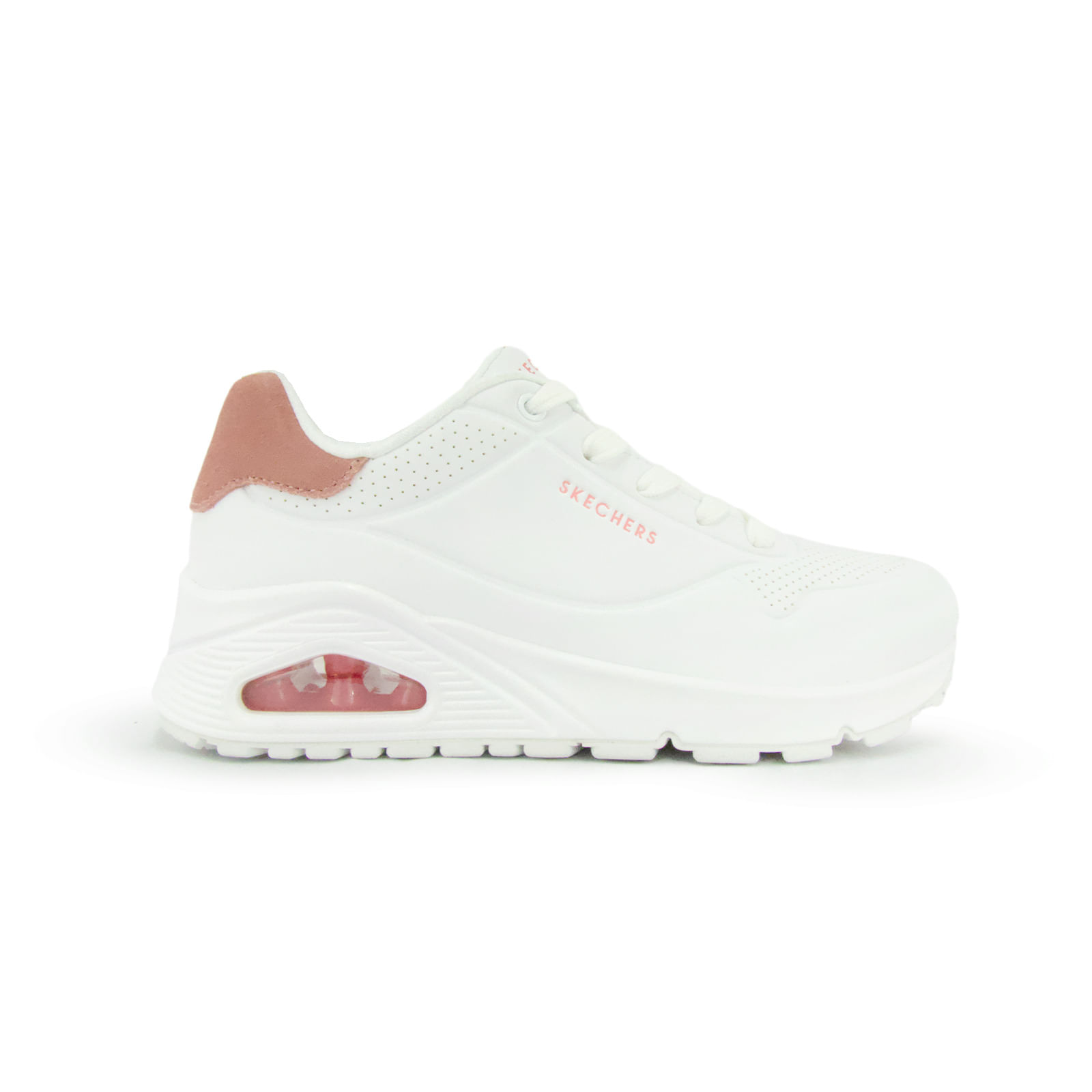 TENIS CASUAL BLANCO SKECHERS MUJER