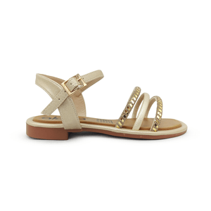 SANDALIAS DORADO ALOHA MUJER